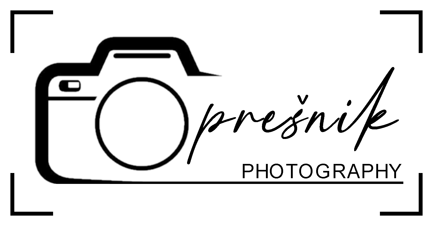 Oprešnik Photography črn logo